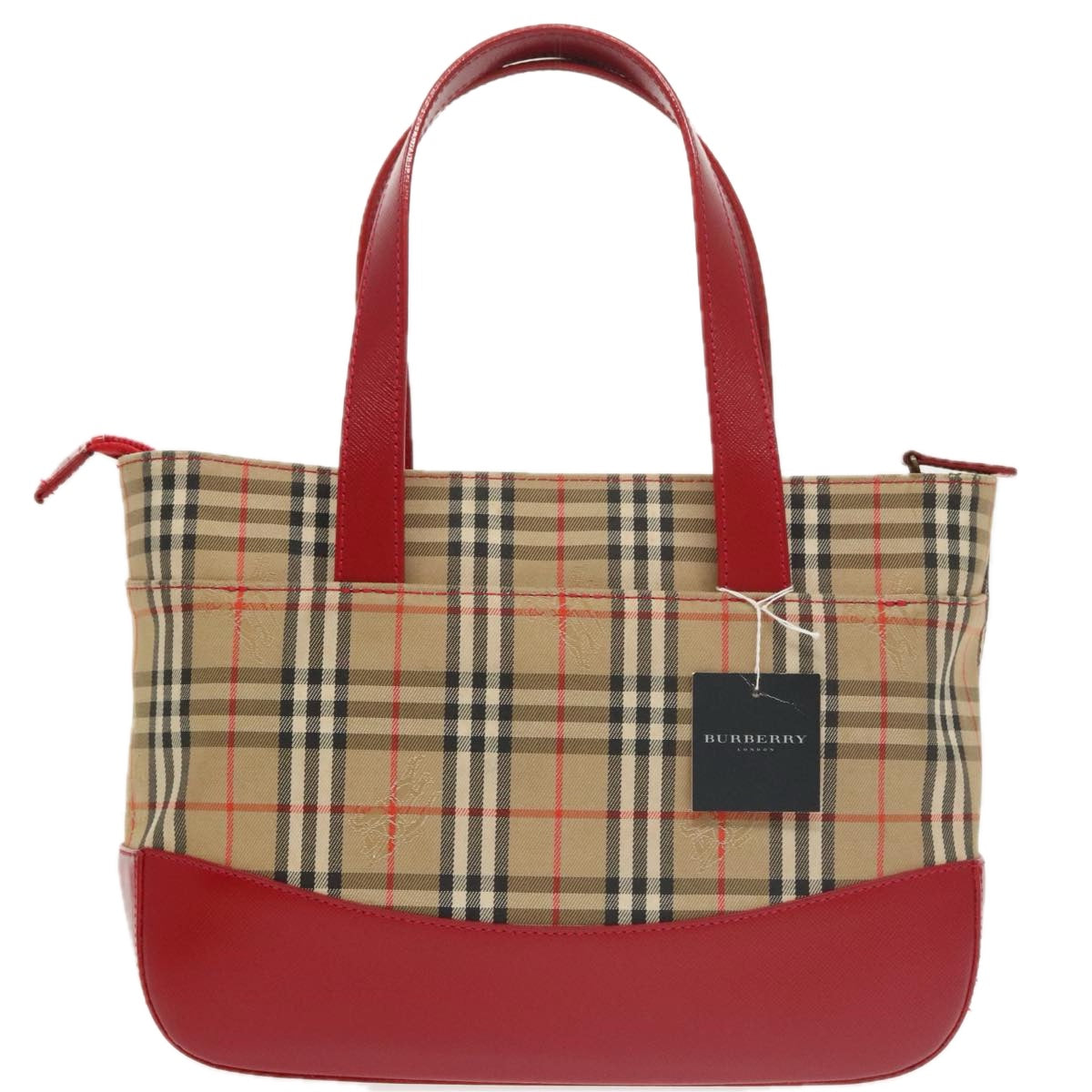 Burberry Nova Check Beige Canvas Handbag ( )