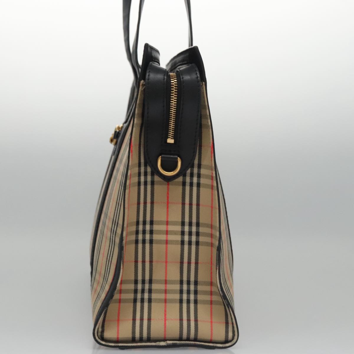 Burberry Nova Check Beige Canvas Tote Bag ( )