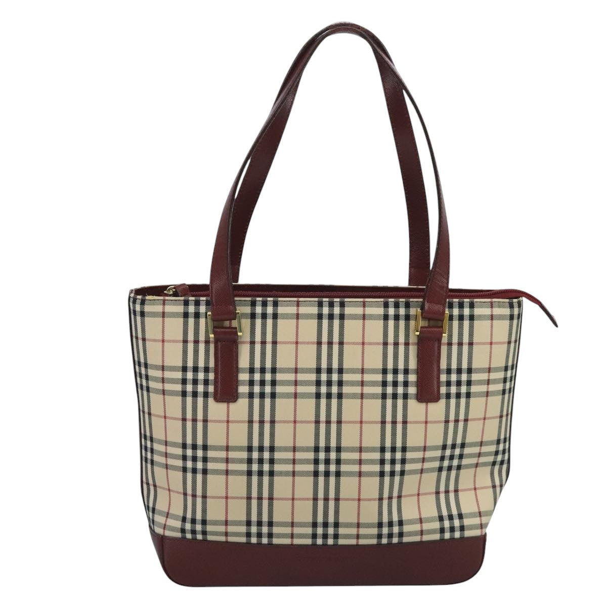 Burberry Nova Check Beige Canvas Tote Bag ( )