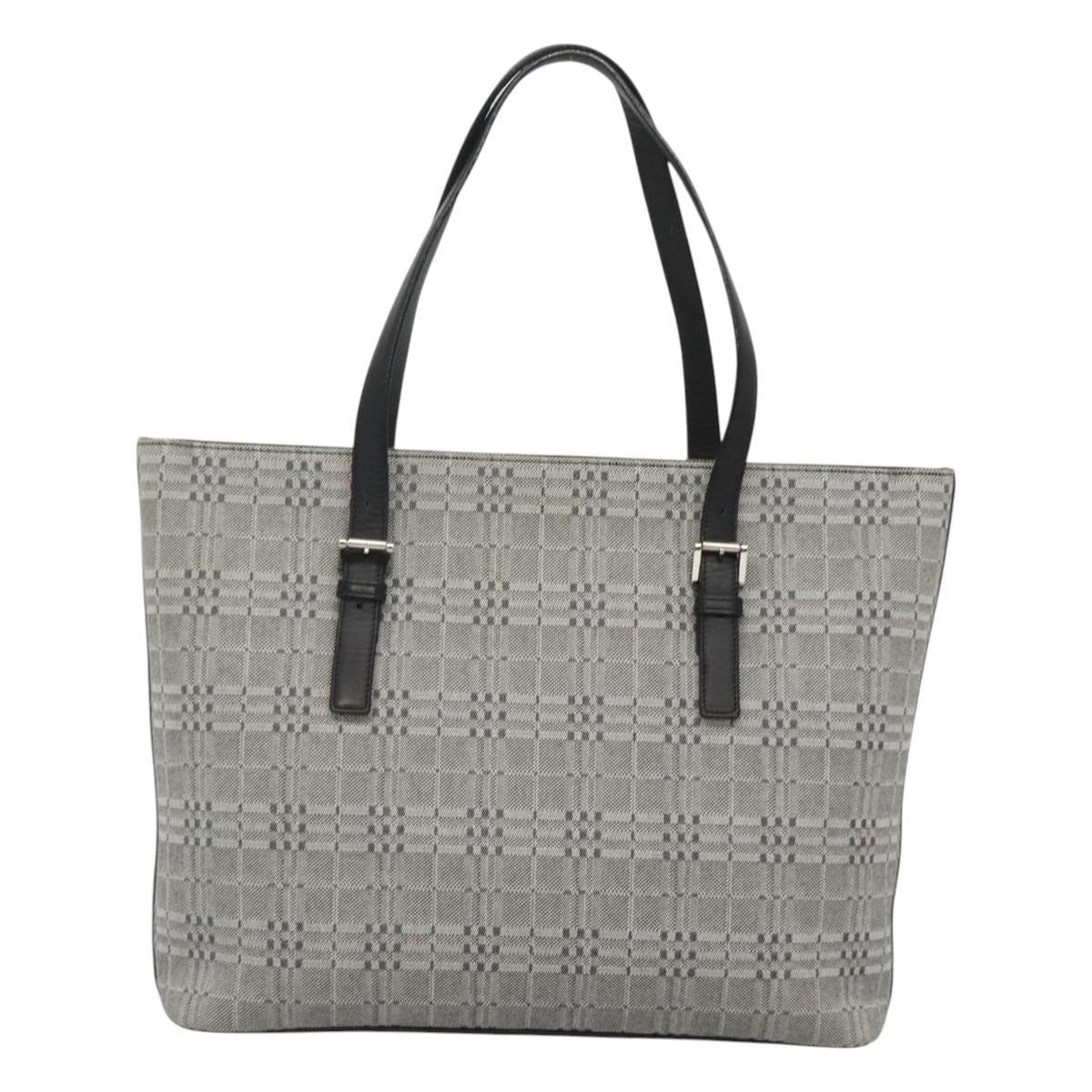 Burberry Nova Check Grey Canvas Shoulder Bag ( )