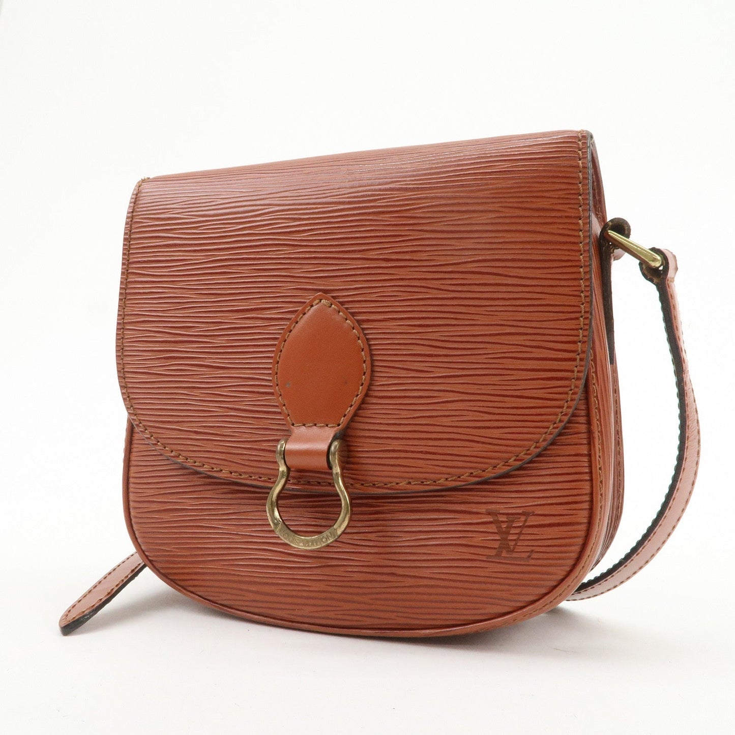 Louis Vuitton Epi Mini Saint Cloud Shoulder Bag Kenya Brown ?52213