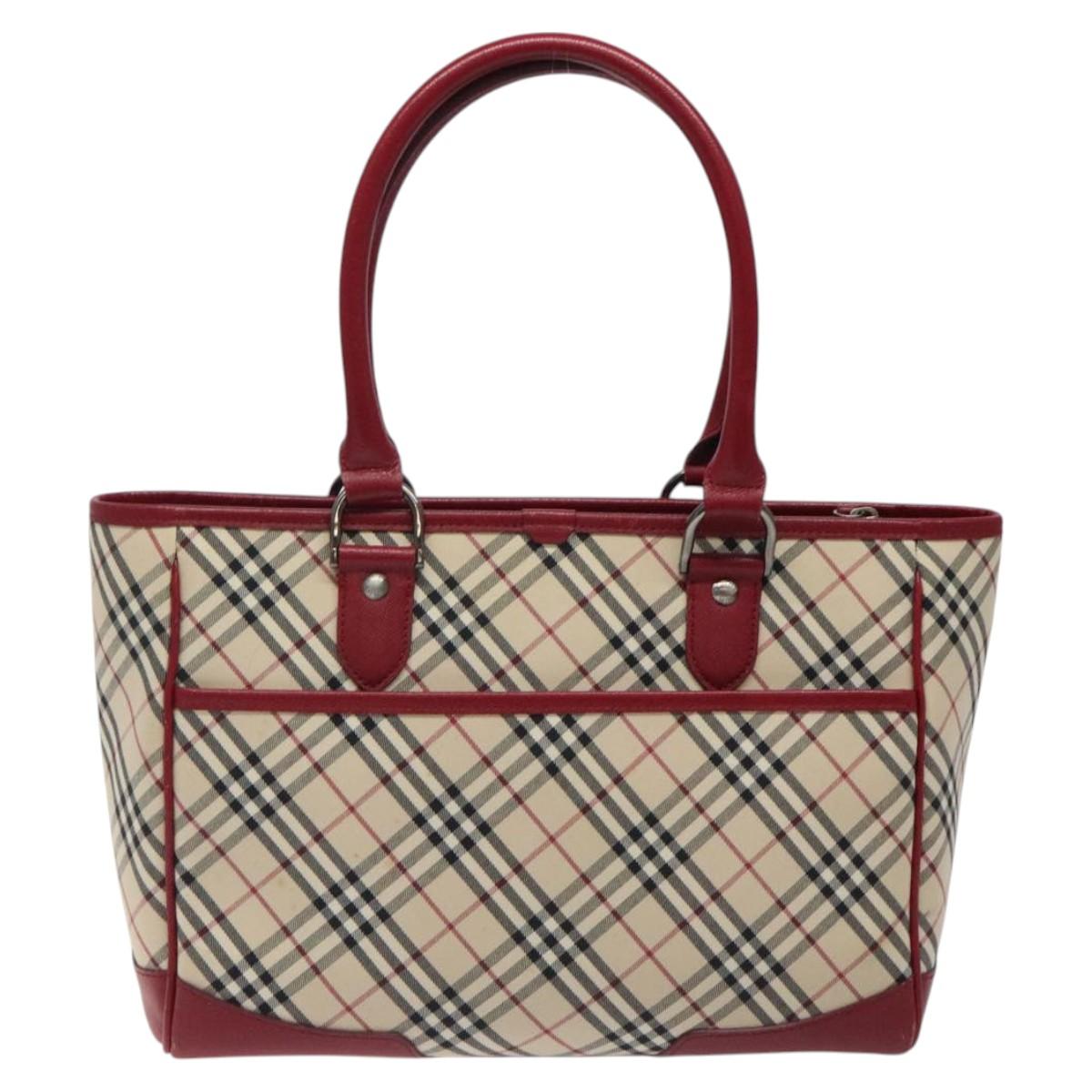 Burberry Nova Check Beige Canvas Tote Bag ( )