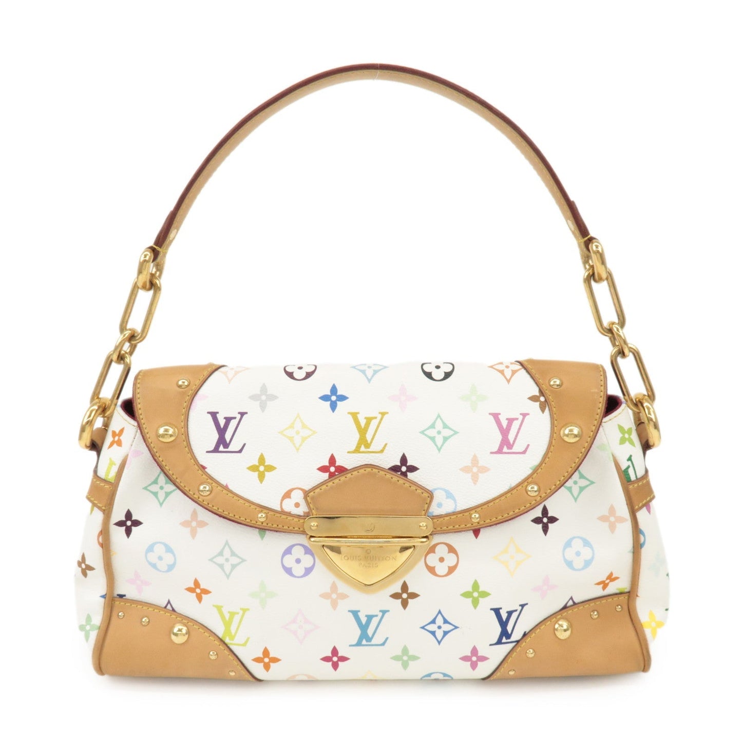 Louis Vuitton Monogram Beverly MM Shoulder Bag Blanc M40203