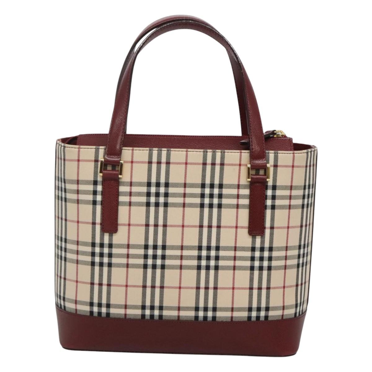 Burberry Nova Check Beige Canvas Tote Bag ( )