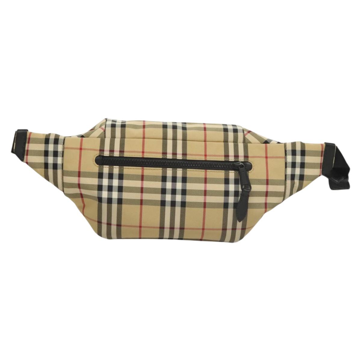 Burberry Nova Check Beige Canvas Shoulder Bag ( )