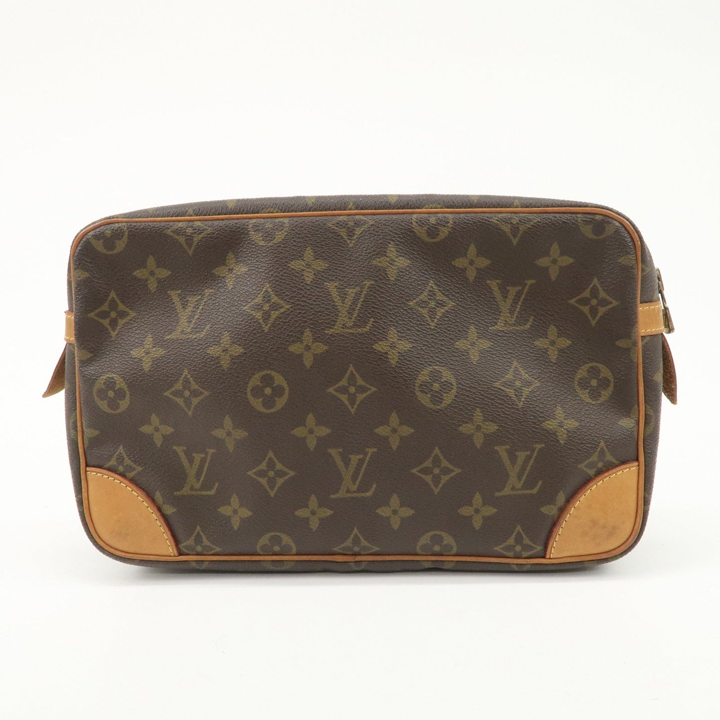 Louis Vuitton Monogram Compiegne 28 Pouch Clutch Bag Brown M51845