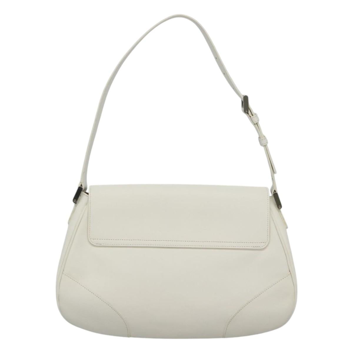Burberry White Leather Shoulder Bag ( )