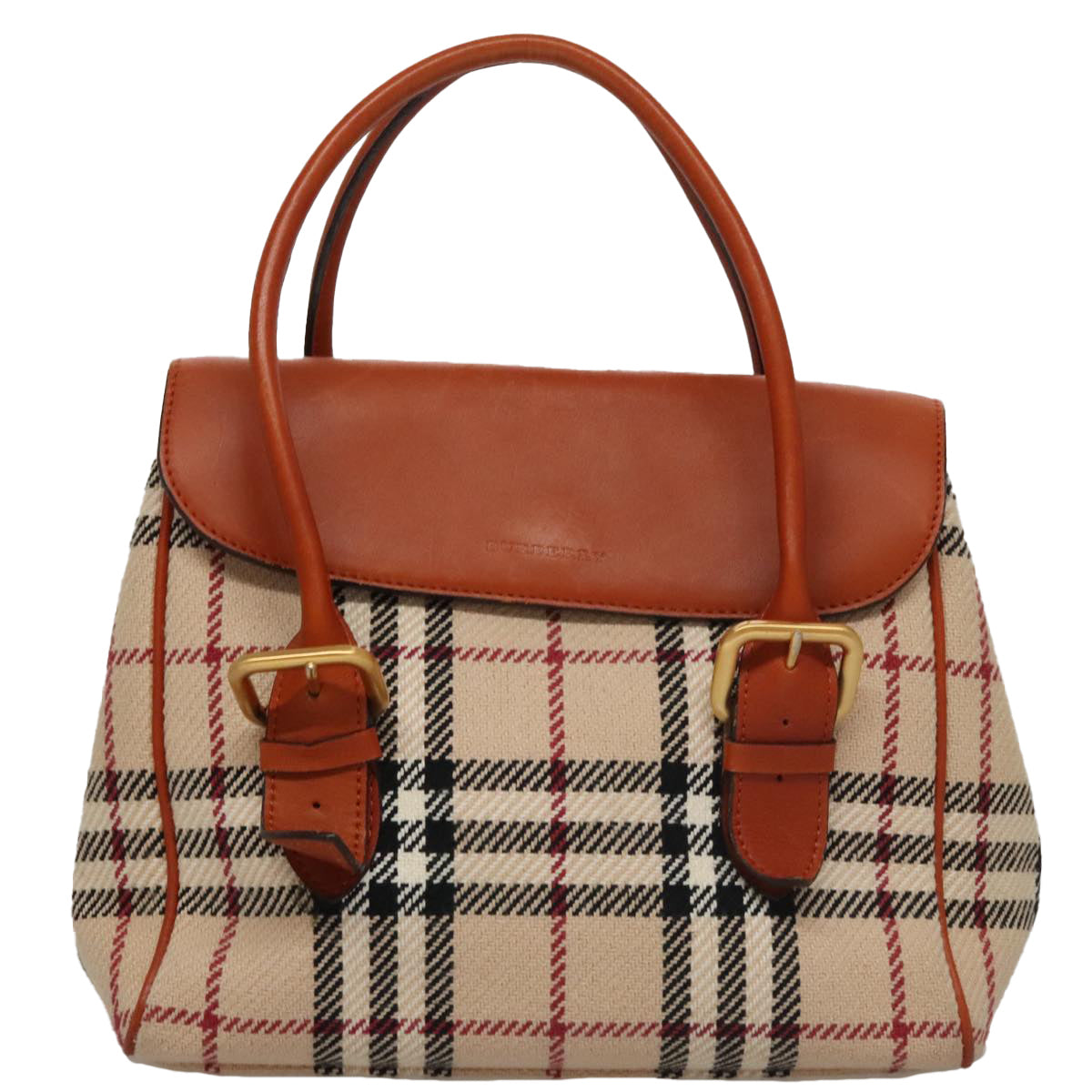 Burberry Nova Check Beige Canvas Handbag ( )