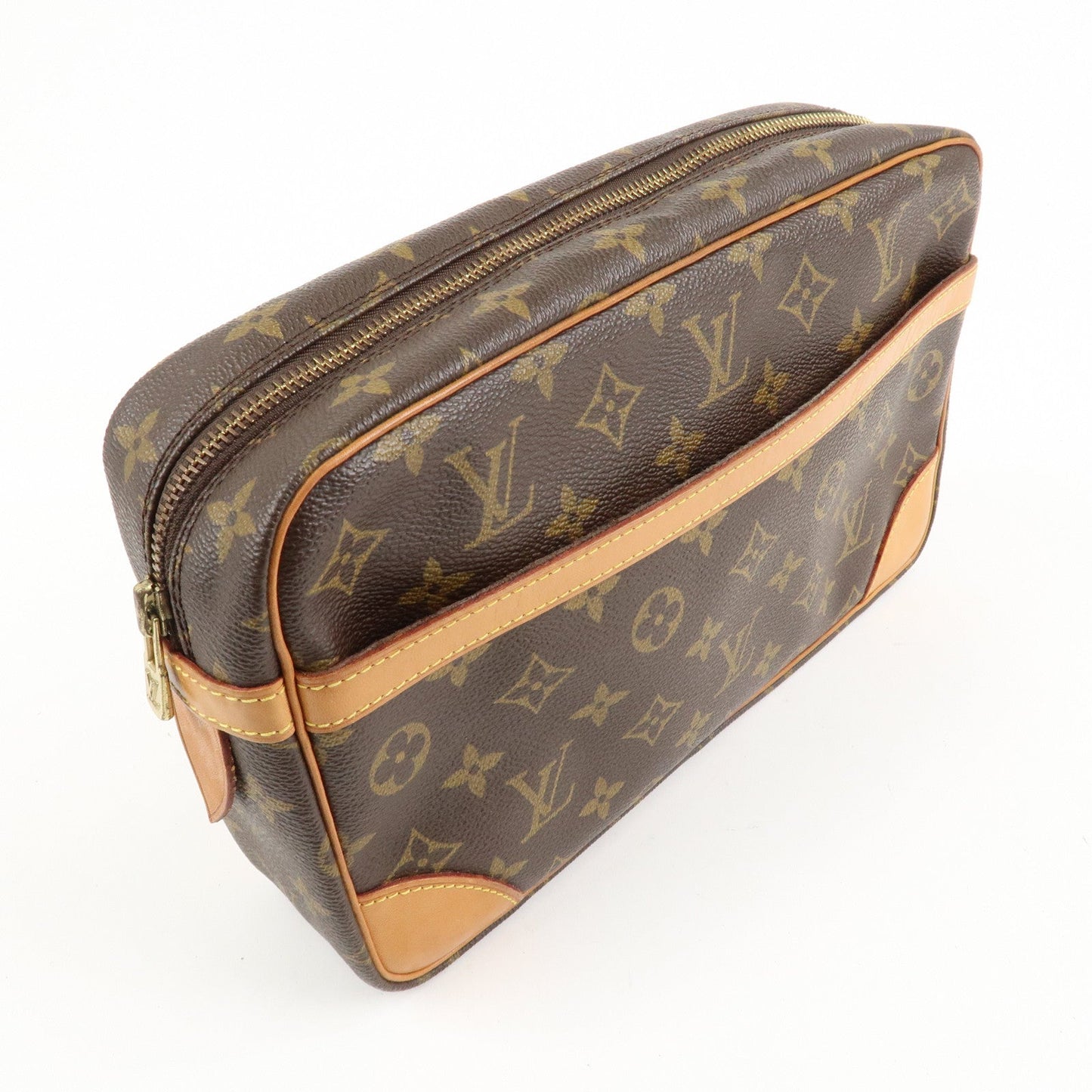 Louis Vuitton Monogram Compiegne 28 Pouch Clutch Bag M51845