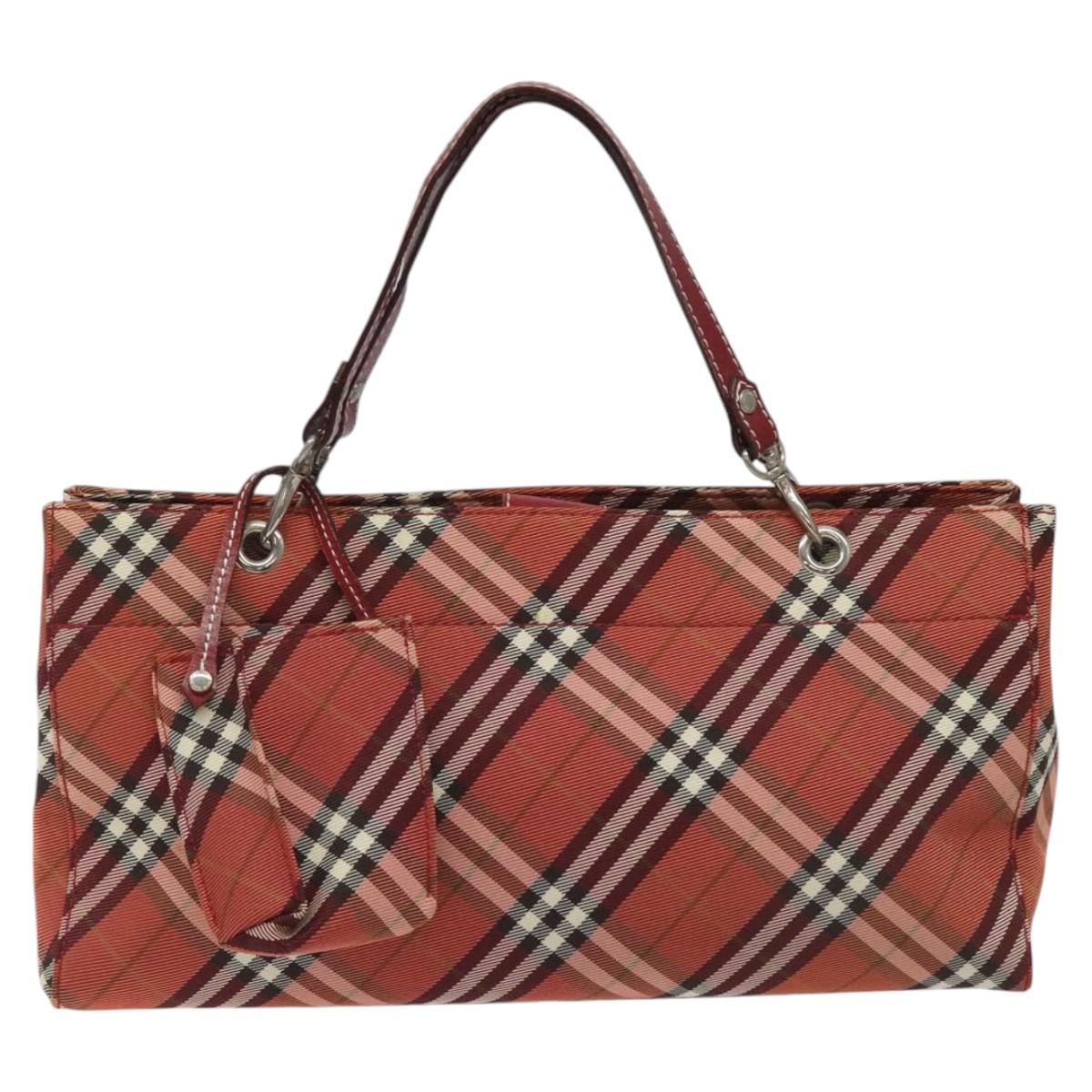 Burberry Nova Check Red Synthetic Handbag ( )