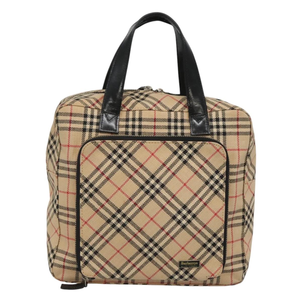 Burberry Nova Check Beige Canvas Handbag ( )