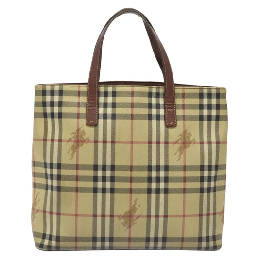 Burberry Nova Check Beige Canvas Tote Bag ( )