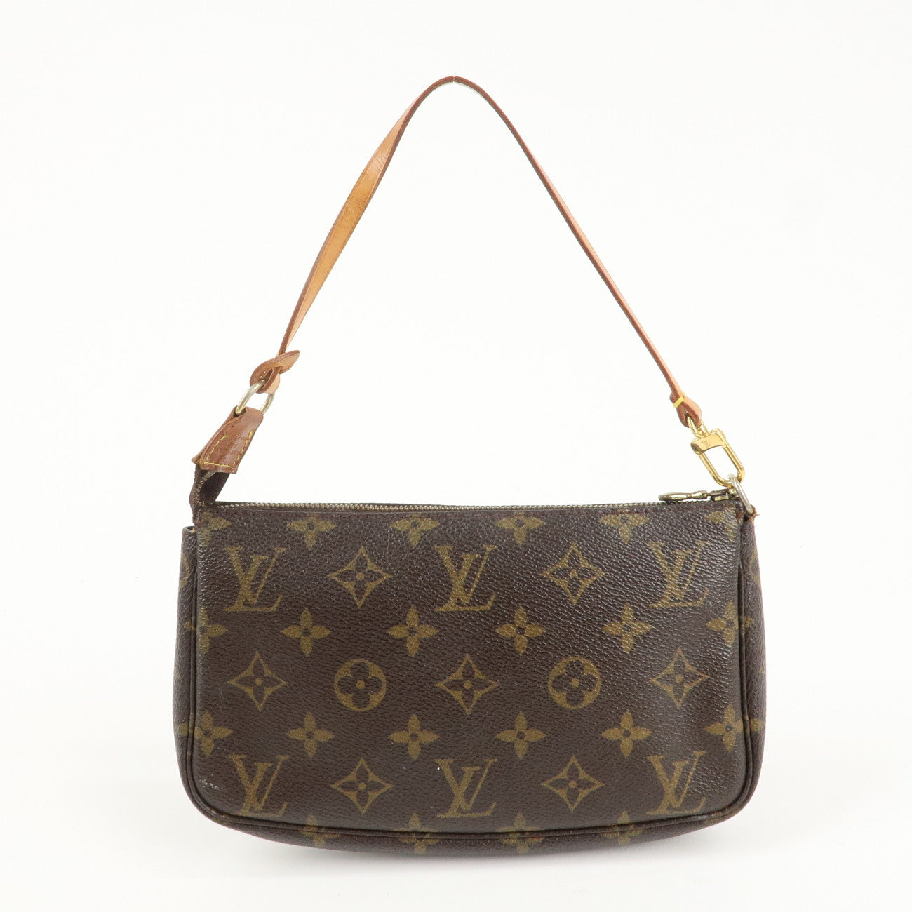Louis Vuitton Monogram Pochette Accessoires Hand Bag Brown M51980