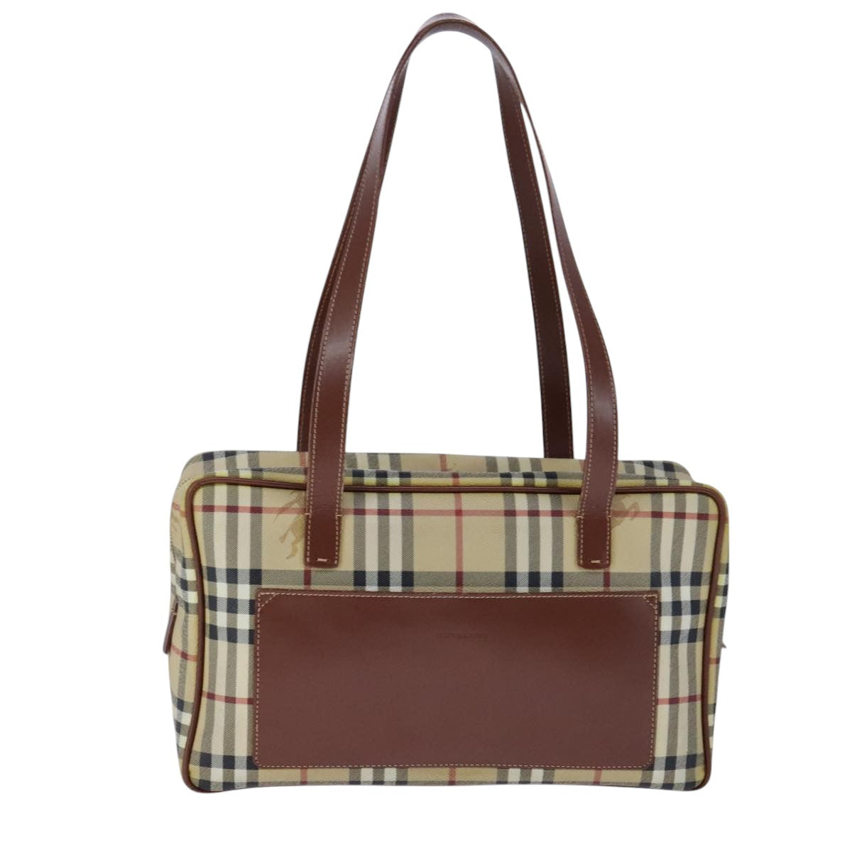 Burberry Nova Check Beige Canvas Handbag ( )