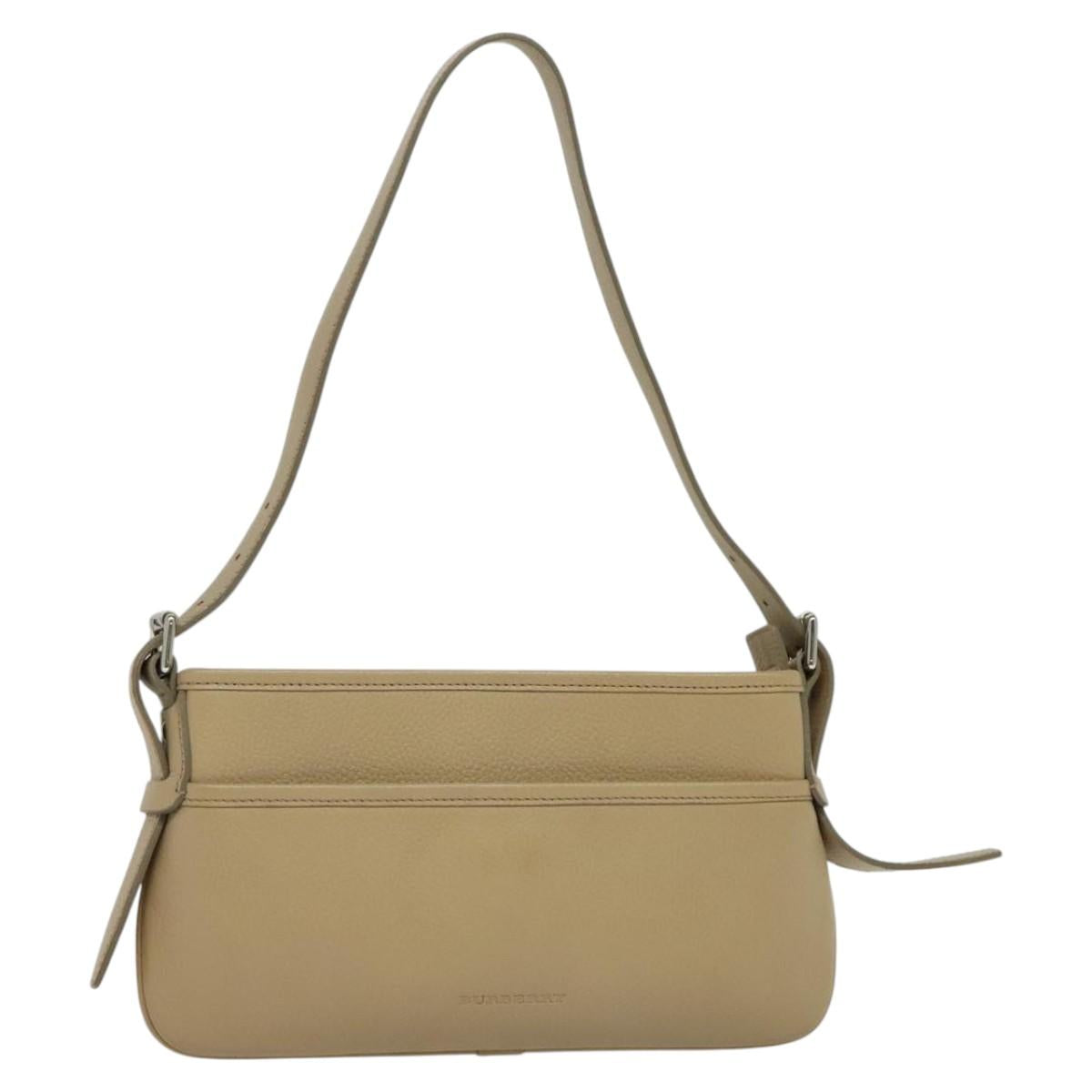 Burberry - Beige Leather Shoulder Bag ( )