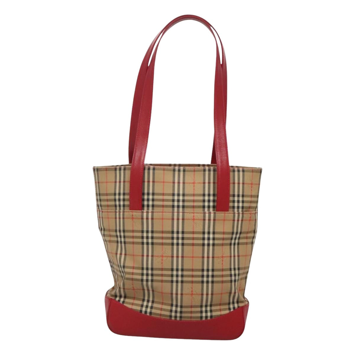 Burberry Nova Check Beige Canvas Shoulder Bag ( )