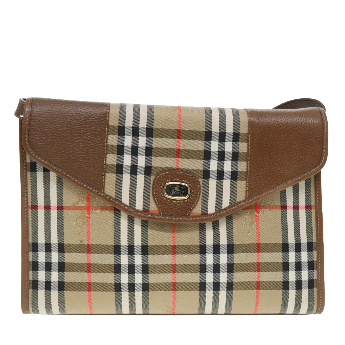 Burberry Nova Check Beige Canvas Shoulder Bag ( )