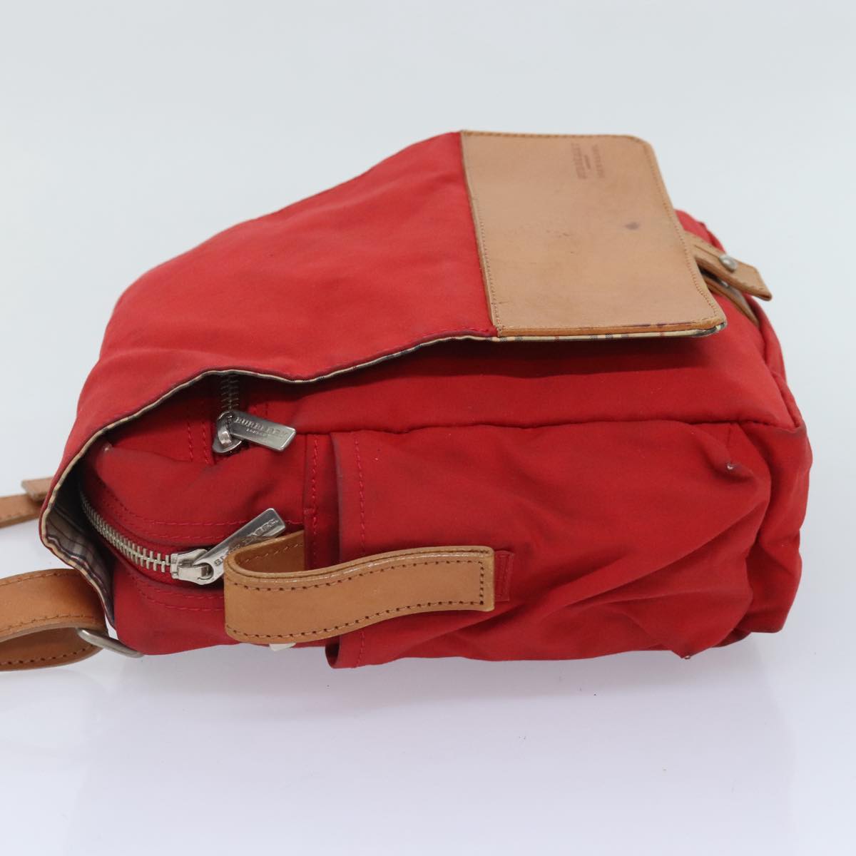 Burberry Red Synthetic Shoulder Bag ( )