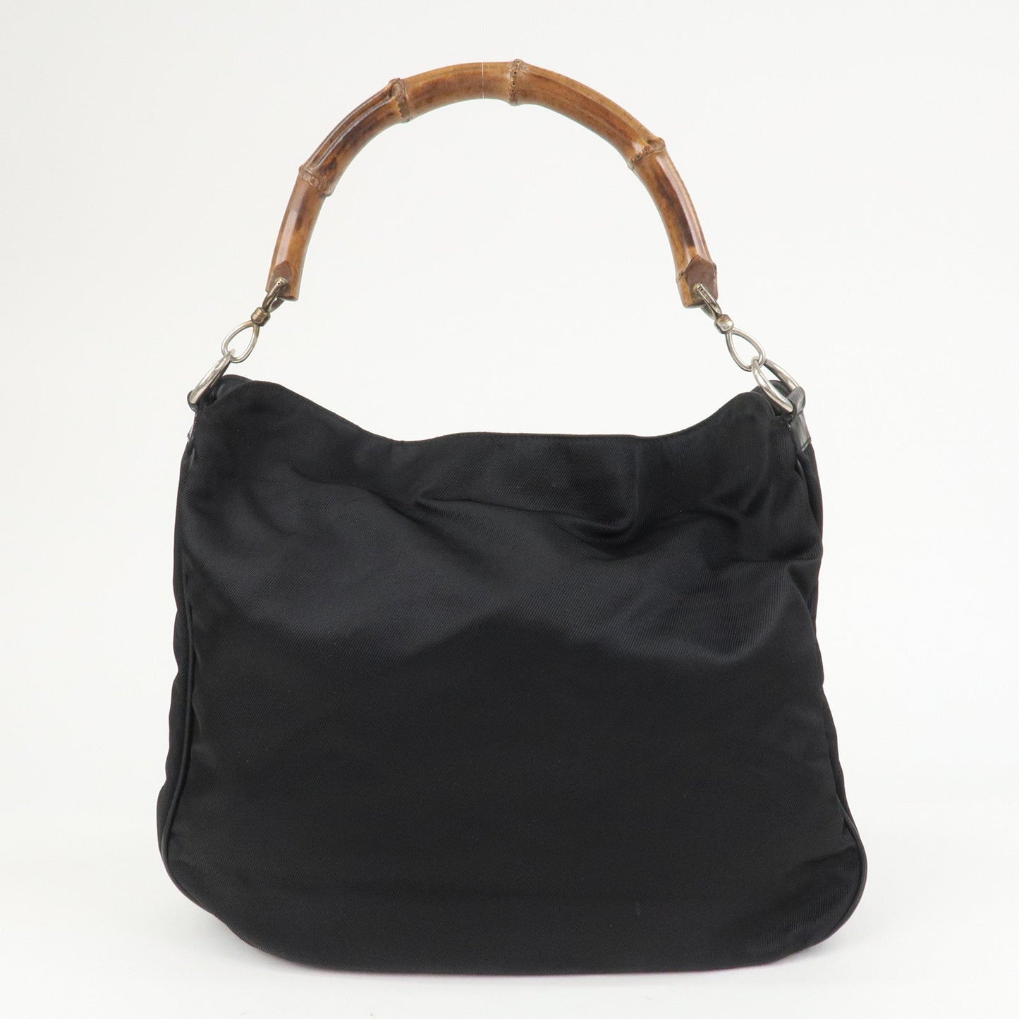 GUCCI Bamboo Nylon 2Way Bag Hand Bag Shoulder Bag 001.2404