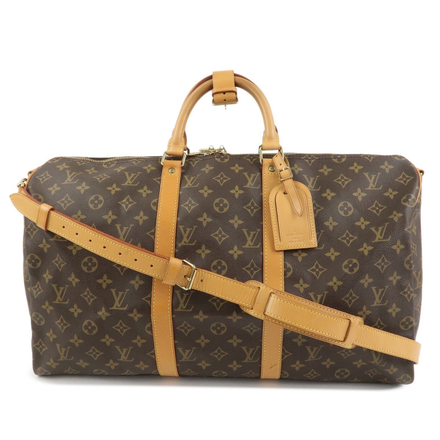 Louis Vuitton Monogram Keep All Bandouliere 50 Boston Bag M41416