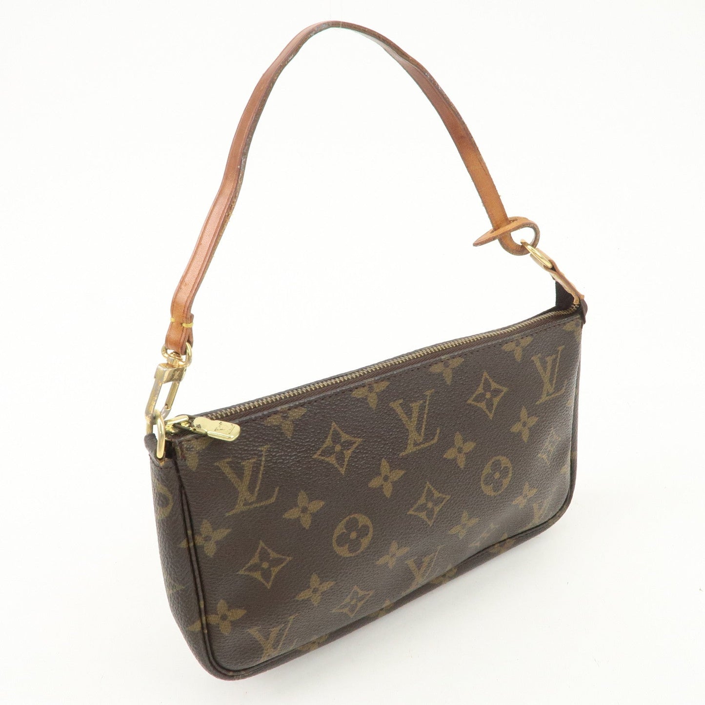 Louis Vuitton Monogram Pochette Accessoires Hand Bag Brown M51980