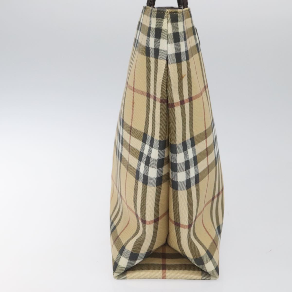 Burberry Nova Check Beige Canvas Tote Bag ( )