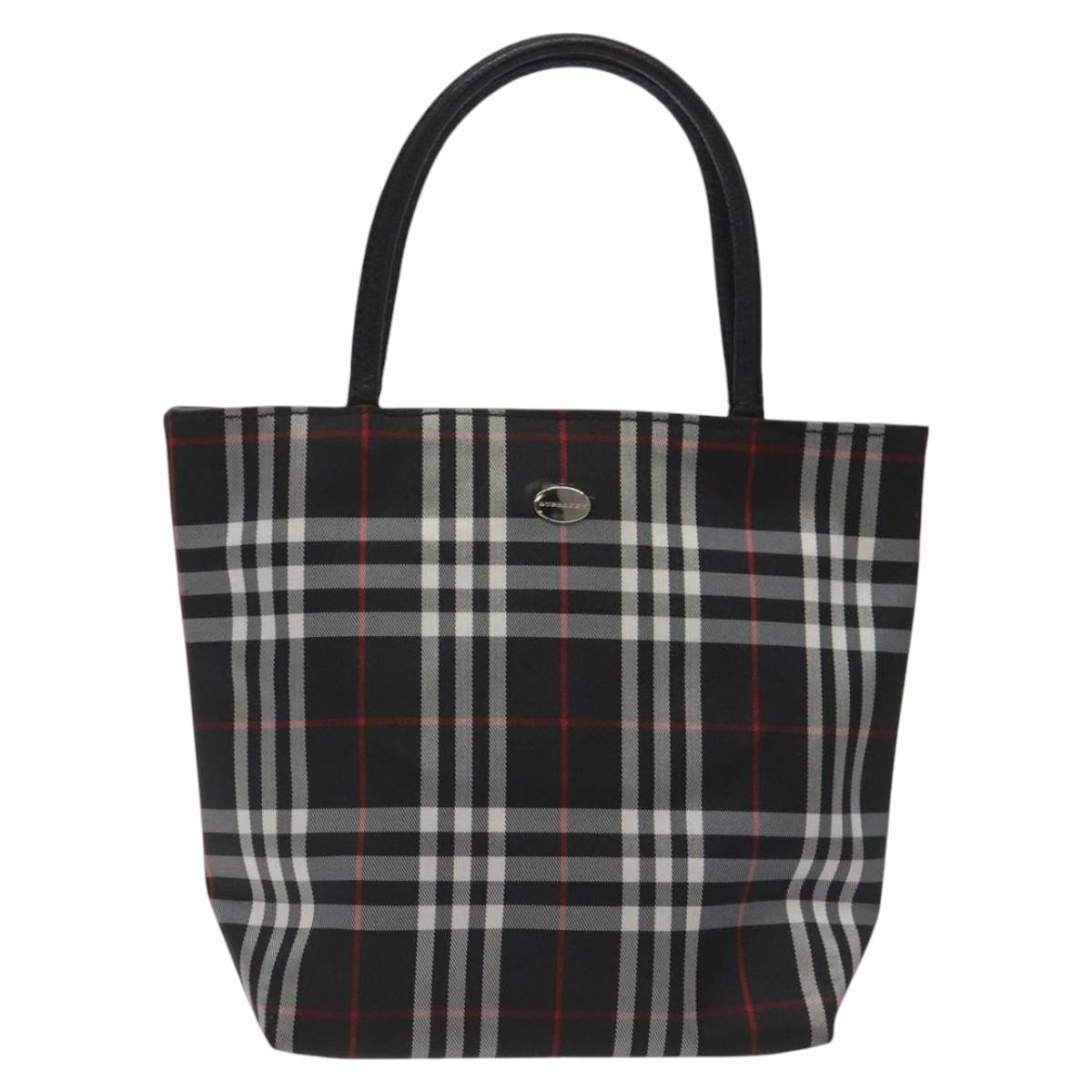 Burberry Nova Check Black Synthetic Handbag ( )