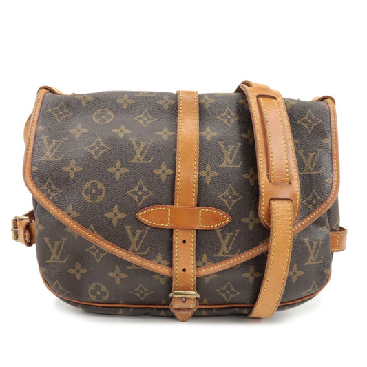 Louis Vuitton Monogram Saumur 30 Shoulder Bag Brown M42256