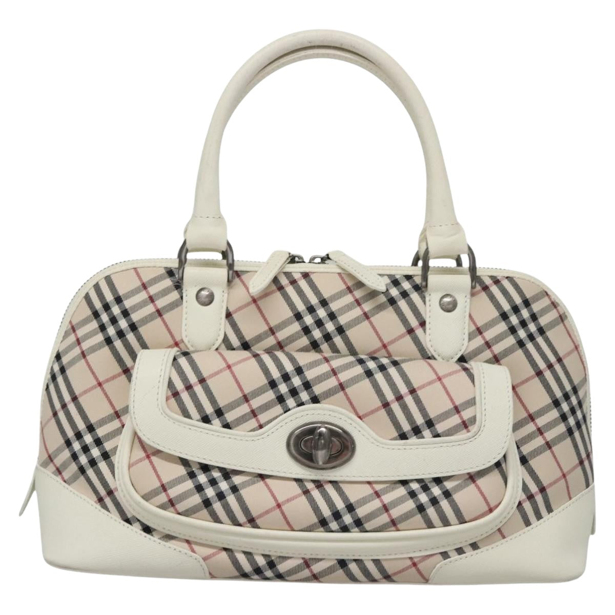 Burberry Nova Check Beige Canvas Handbag ( )