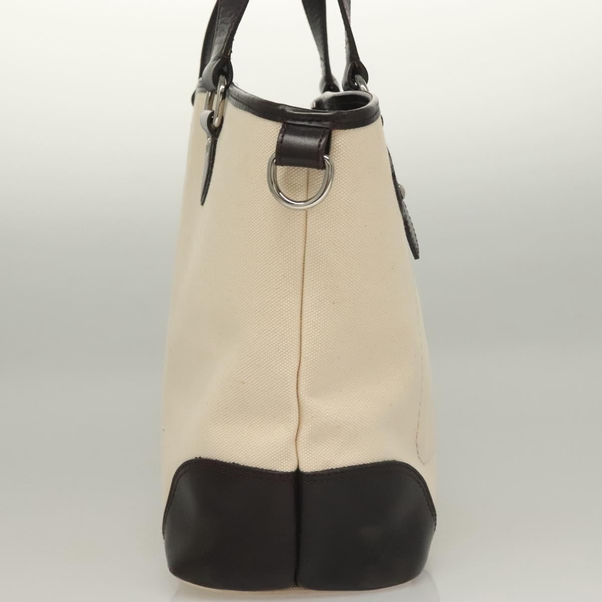 Burberry Nova Check White Canvas Tote Bag ( )