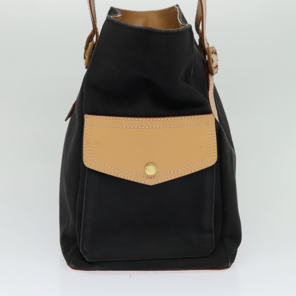 Burberry Nova Check Black Canvas Tote Bag ( )
