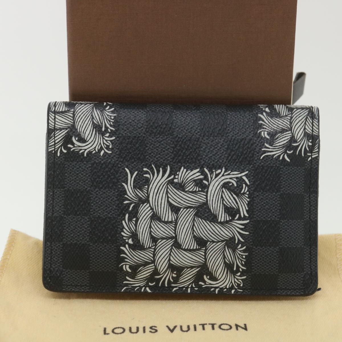 Louis Vuitton Black Canvas  wallet accessories