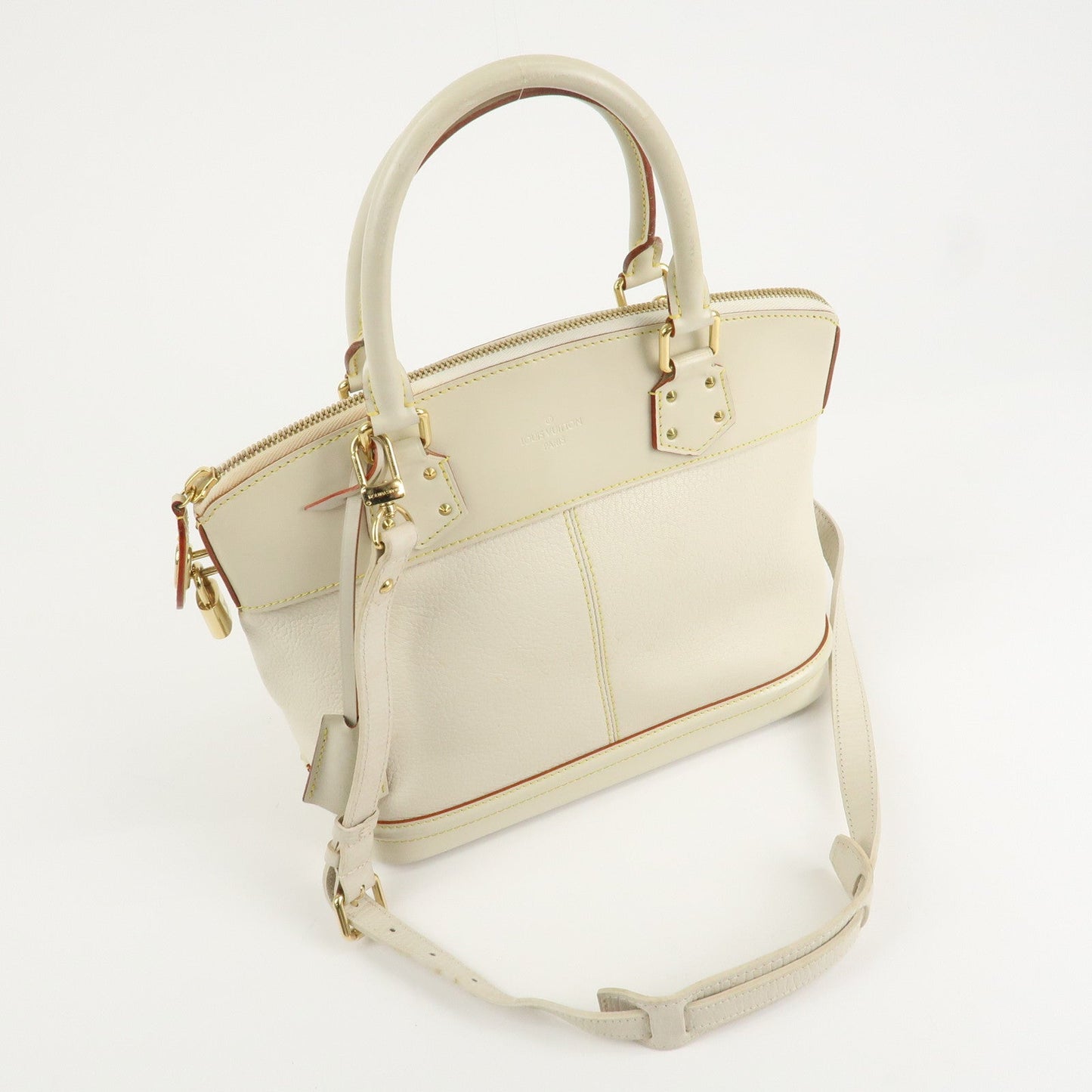 Louis Vuitton Suhari Lockit PM 2Way Hand Shoulder Bag Blanc M91887
