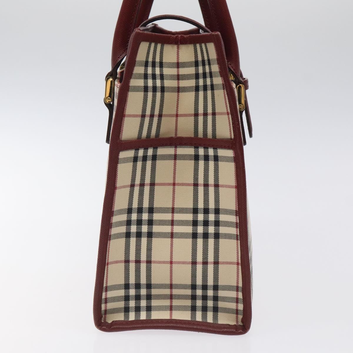 Burberry Nova Check Beige Canvas Handbag ( )