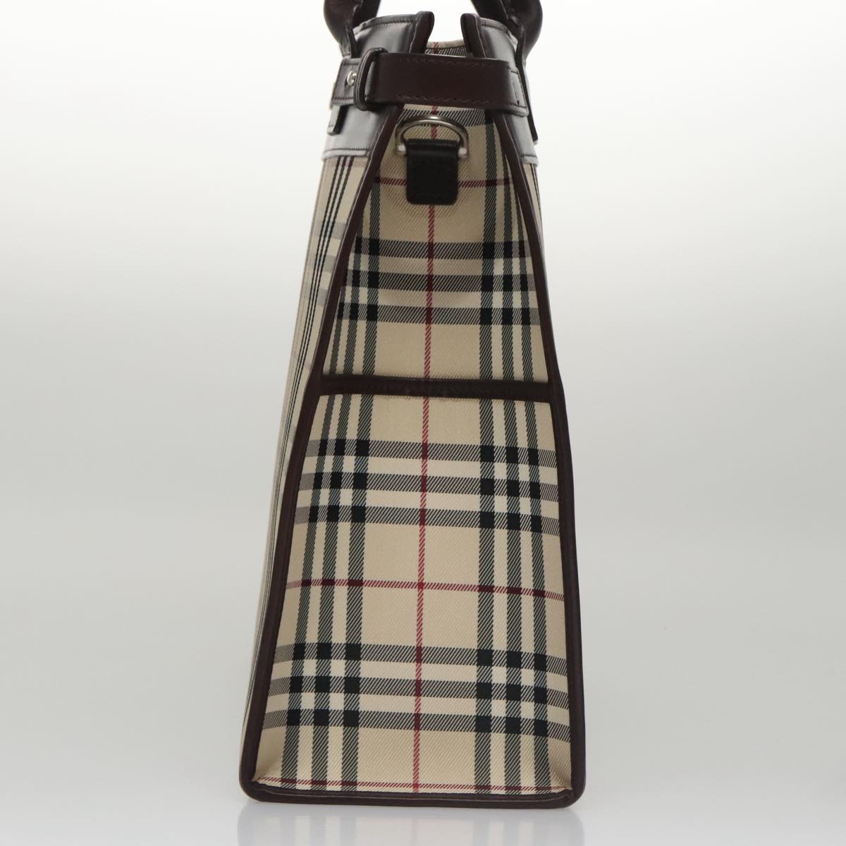 Burberry Nova Check Beige Canvas Handbag ( )