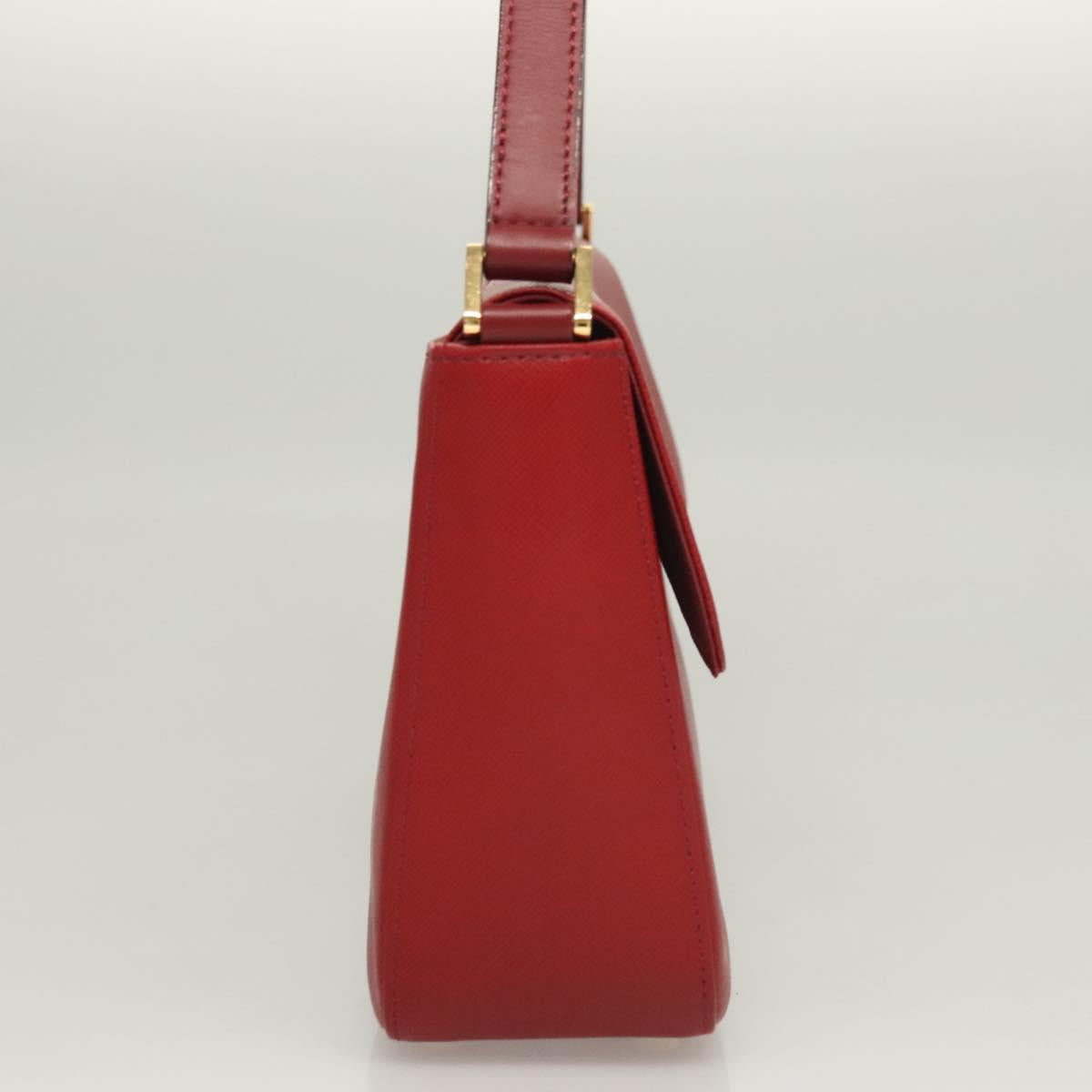 Burberry Red Leather Shoulder Bag ( )