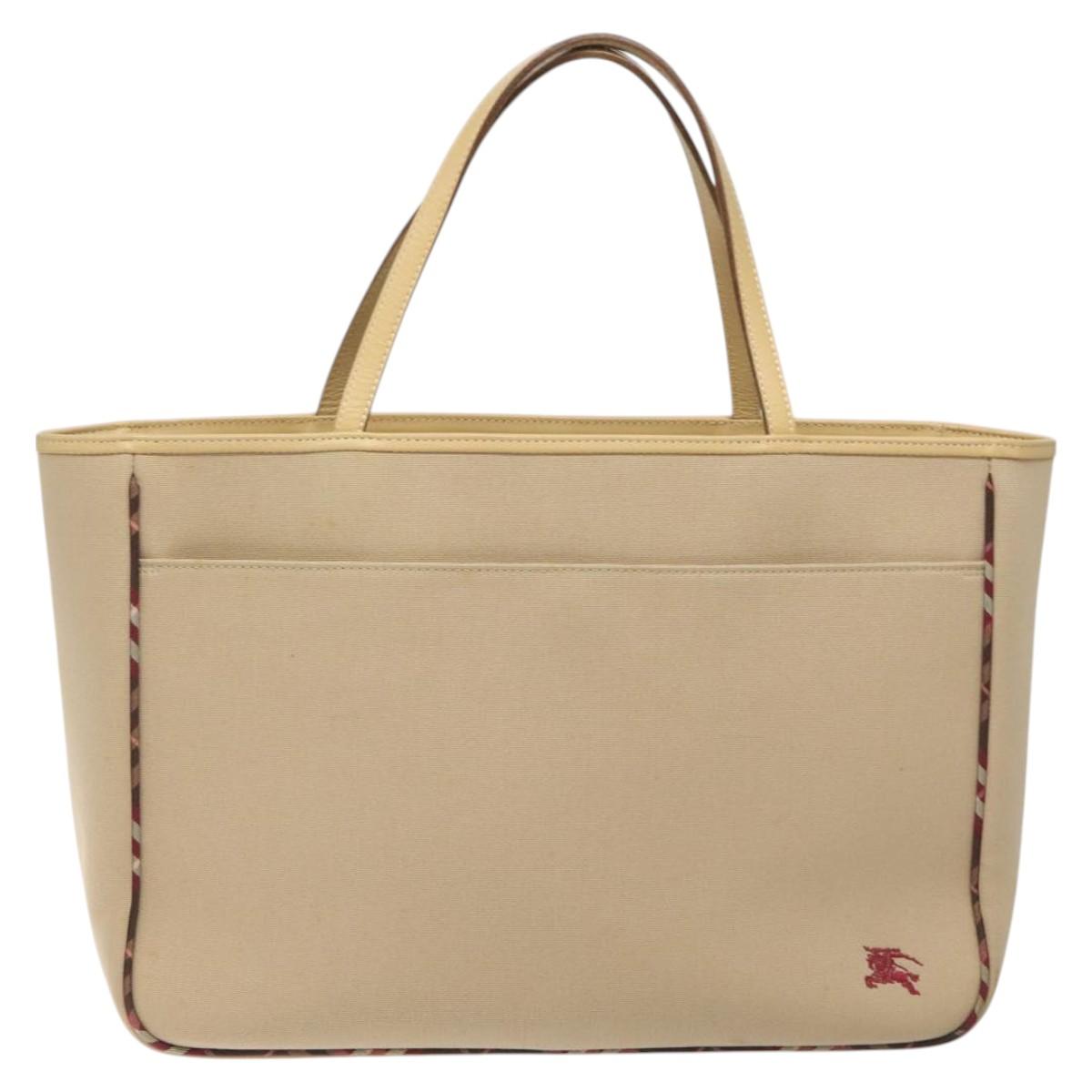 Burberry Blue Label Beige Canvas Tote Bag ( )