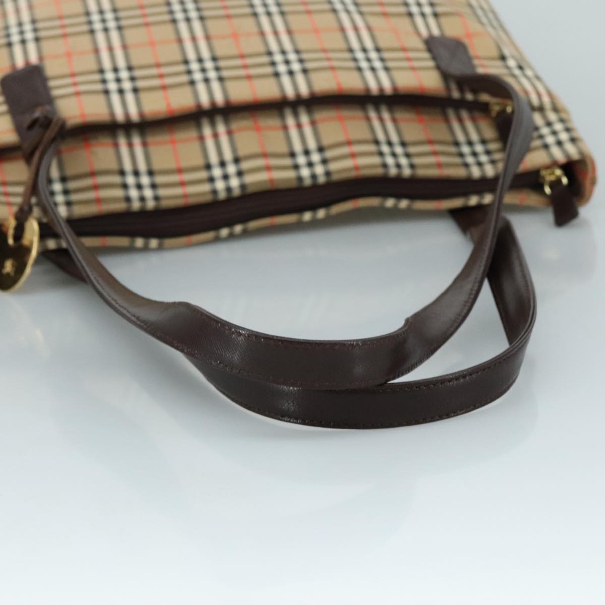 Burberry Nova Check Beige Canvas Shoulder Bag ( )