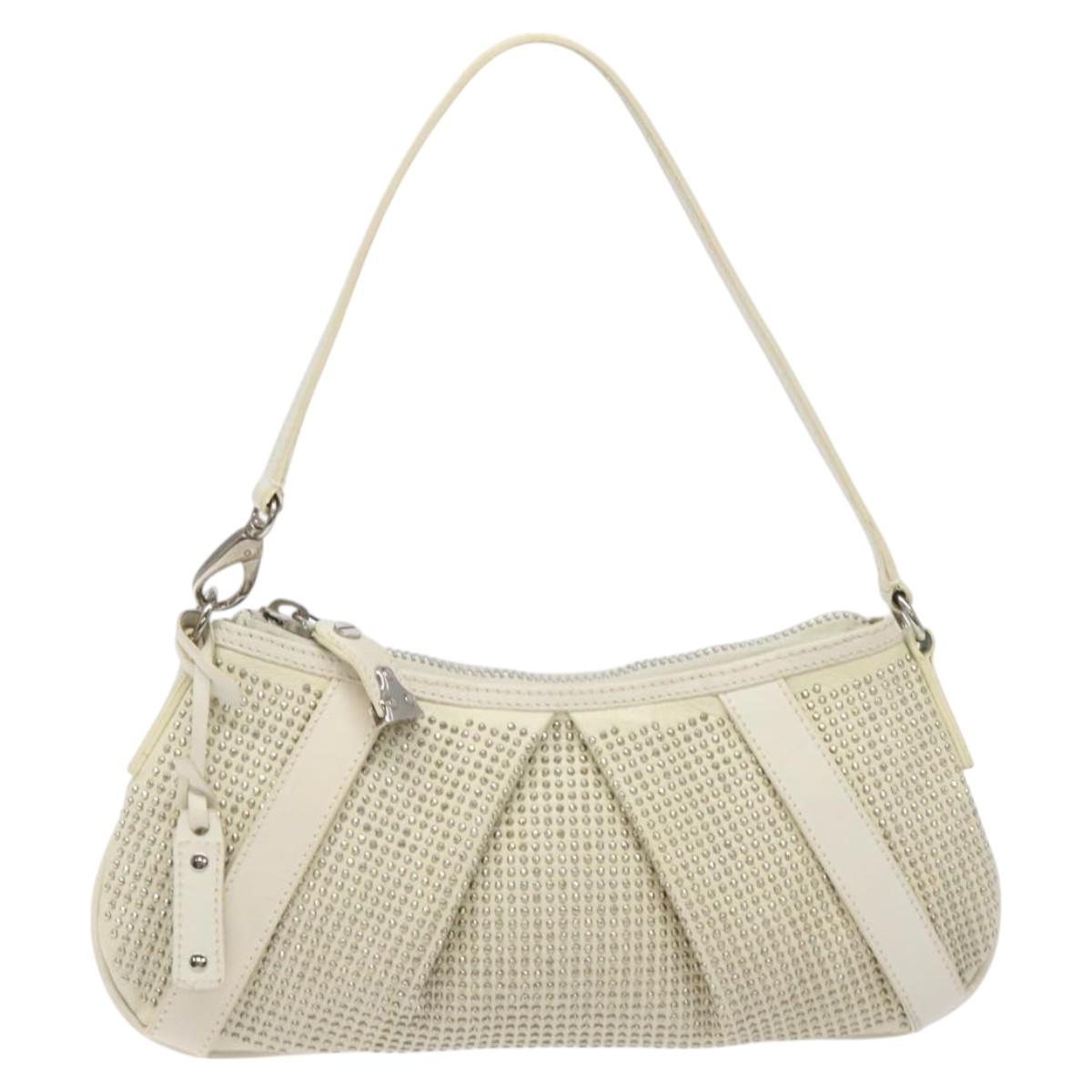 Burberry White Leather Handbag ( )