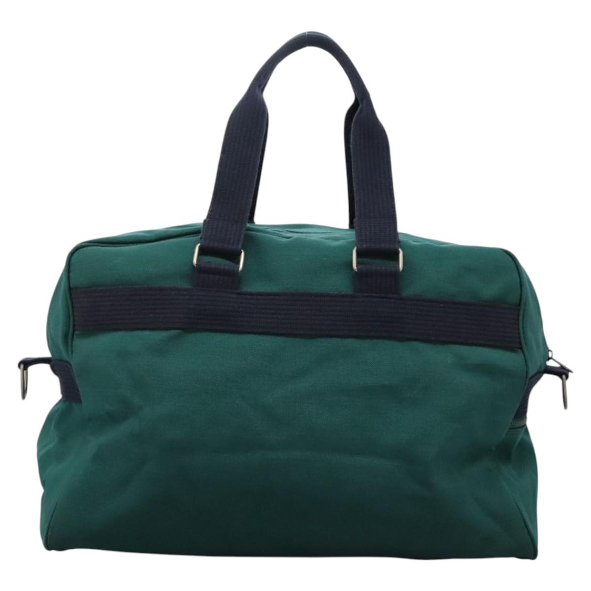 Burberry Logo Green Canvas Travel Bag ( )