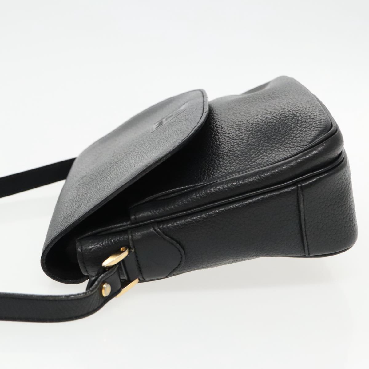 Burberry Black Leather Shoulder Bag ( )