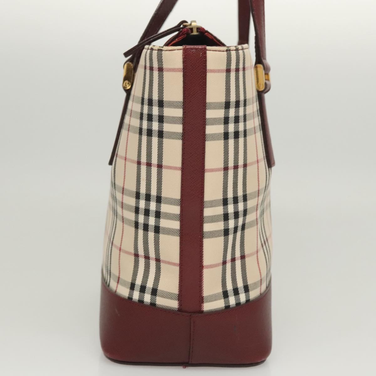 Burberry Nova Check Beige Canvas Tote Bag ( )