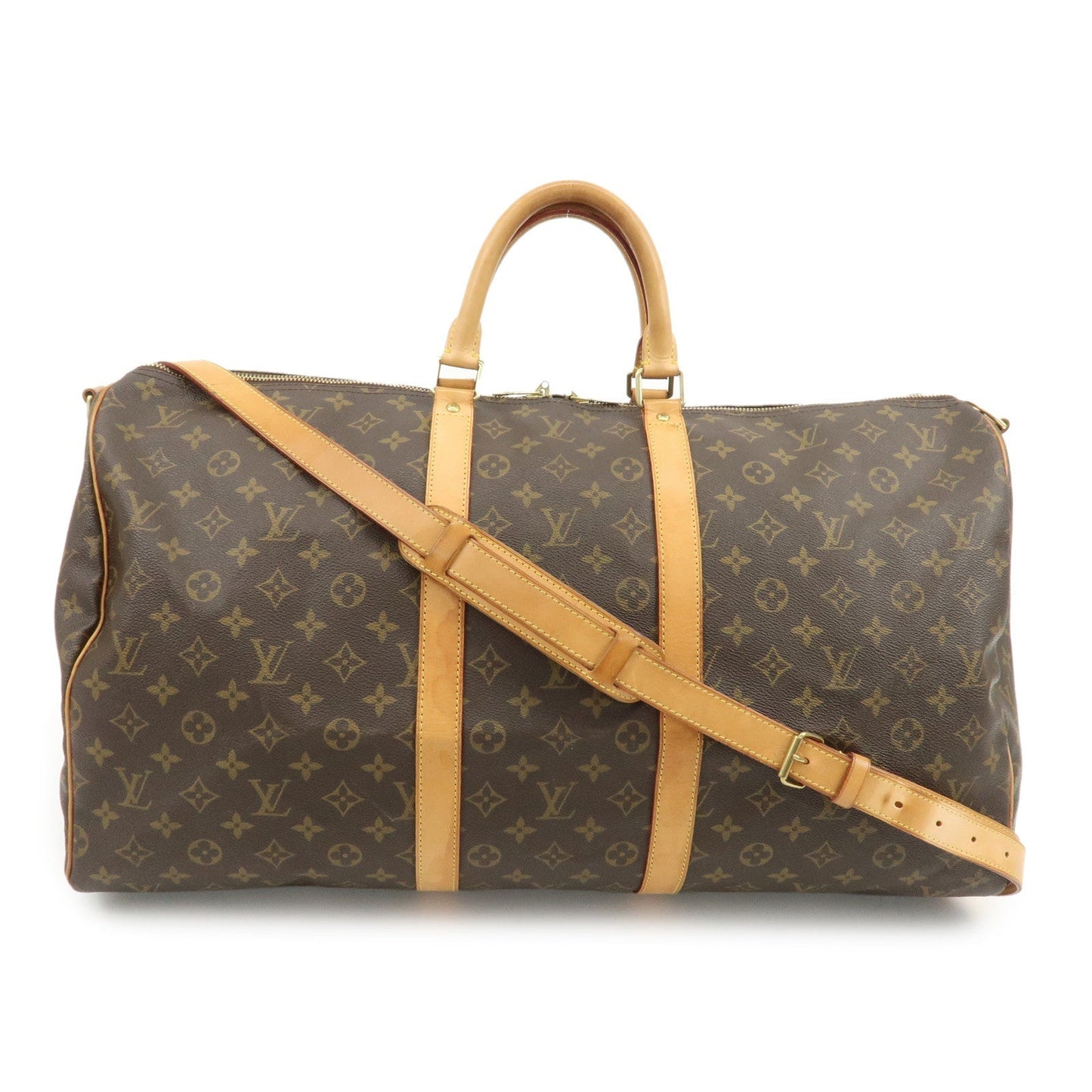 Louis Vuitton Monogram Keep All Bandouliere 55 Boston Bag M41414