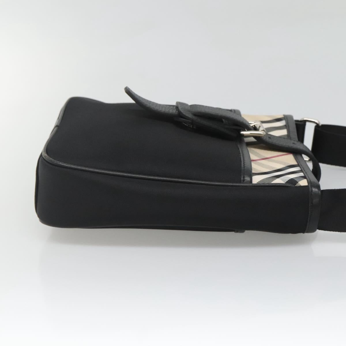 Burberry Nova Check Black Nylon Shoulder Bag ( )