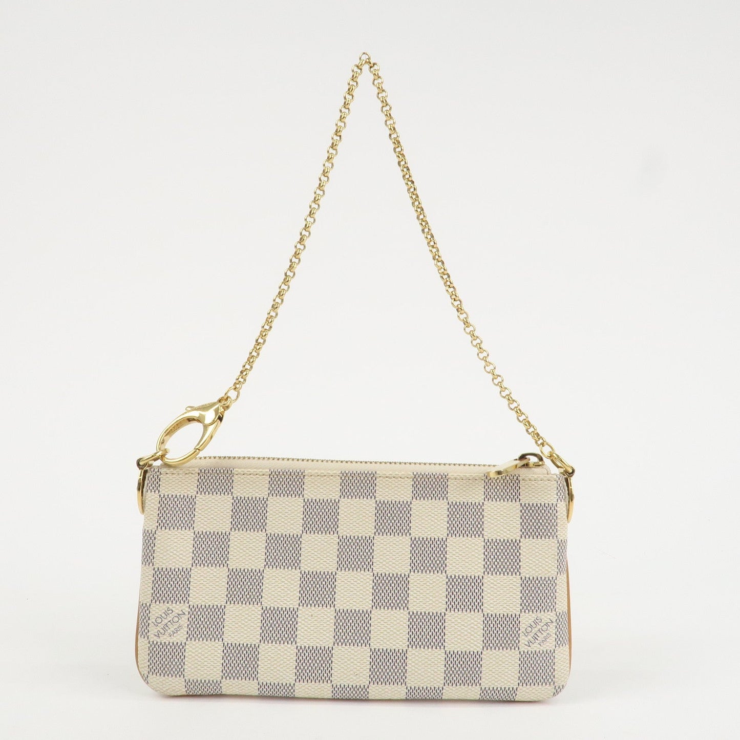 Louis Vuitton Damier Azur Pochette Milla MM Mini Pouch N60027