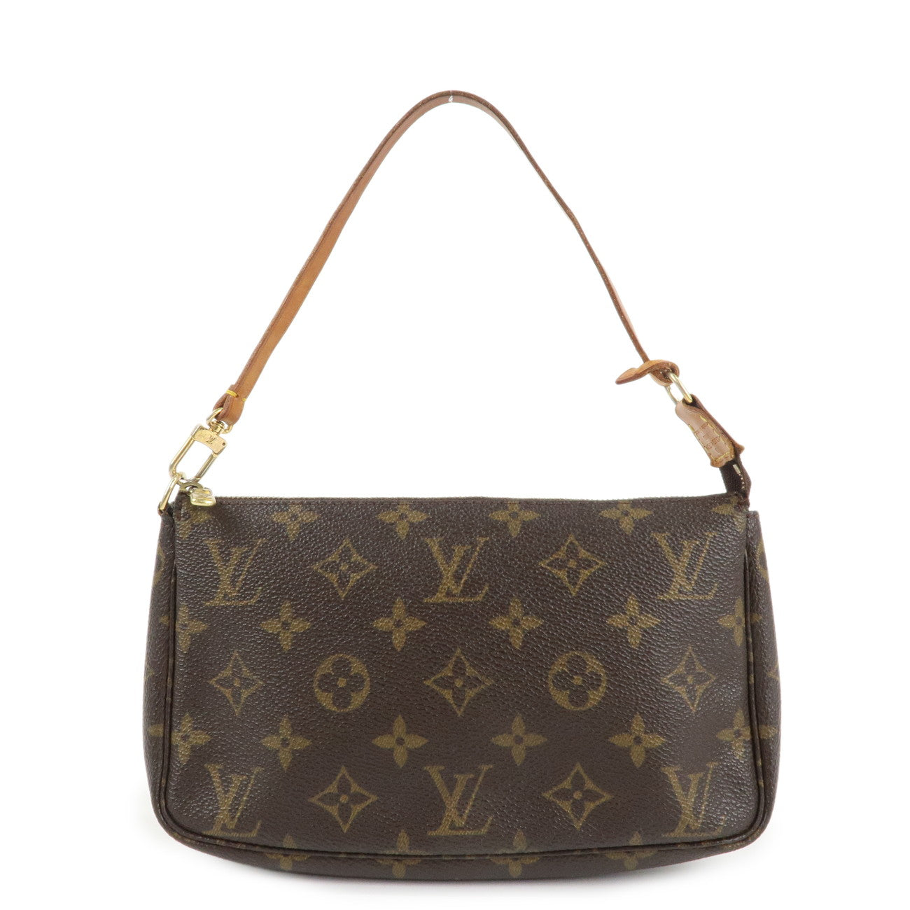 Louis Vuitton Monogram Pochette Accessoires Hand Bag Brown M51980