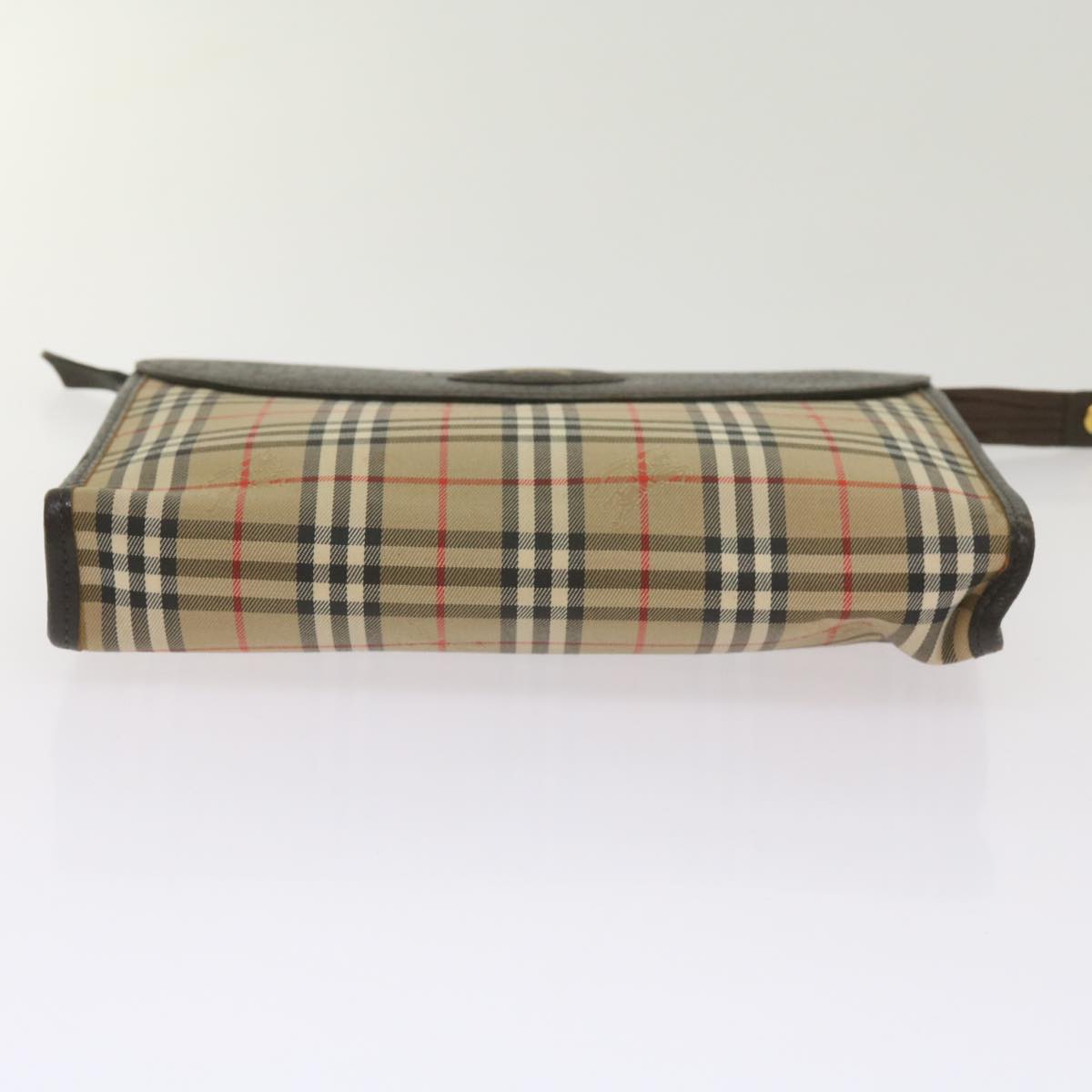 Burberry Nova Check Beige Canvas Clutch Bag ( )