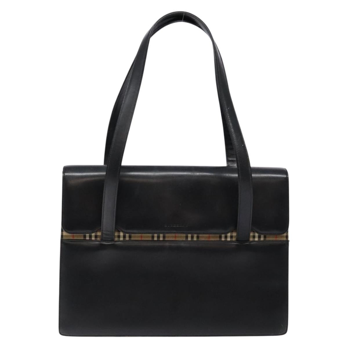 Burberry Black Leather Handbag ( )
