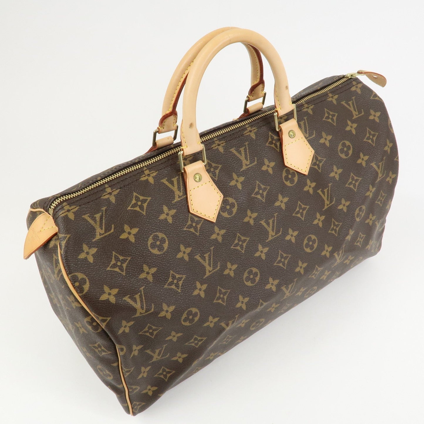 Louis Vuitton Monogram Speedy 40 Hand Bag Boston Bag Brown M41522