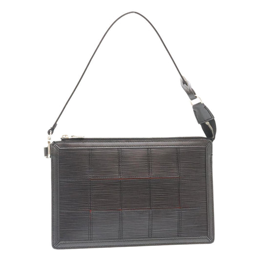 Louis Vuitton Black Steel Pochette accessoires clutch bag